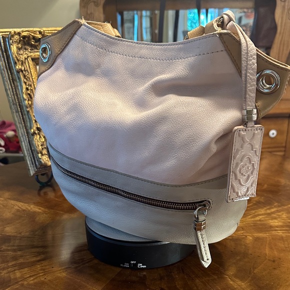 Handbags - Elegant Cream and Tan Women's Bag